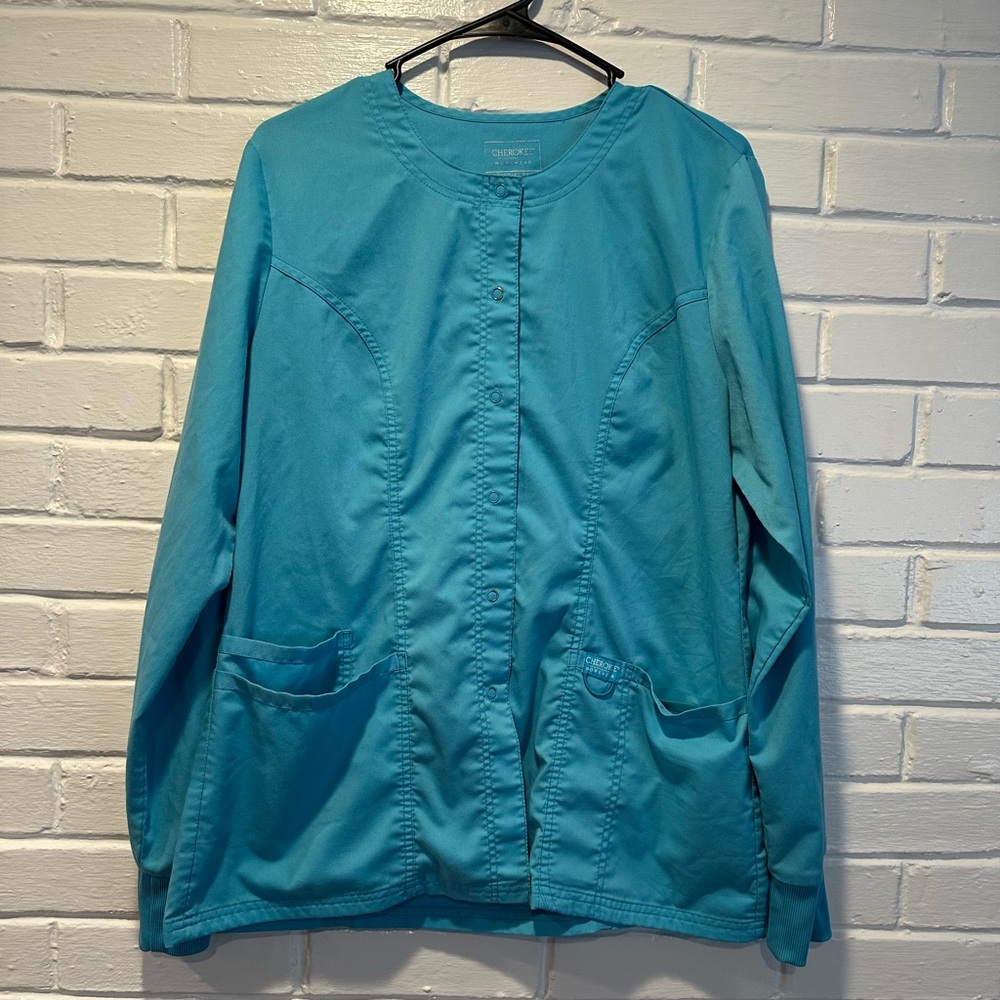 Cherokee revolution scrub jacket